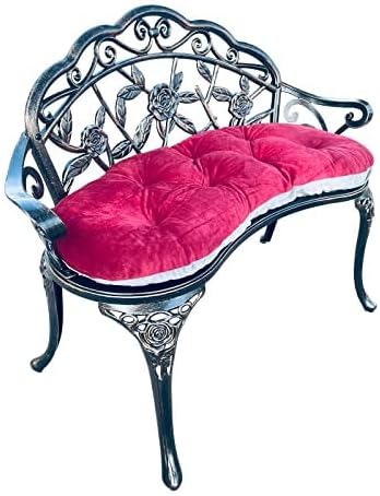 Mandolin Outdoor Park Garden Chair, All Chair Anti Rust Cast Aluminum Patio - Image 3