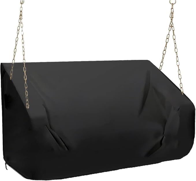 Porch Swing Cover 56 Inch Waterproof 600D Oxford Hanging Outdoor Swing Cover by YHINGG