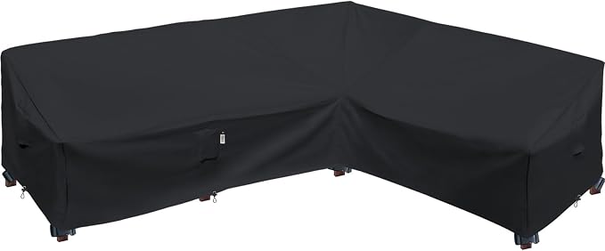Heavy Duty Outdoor Sectional Sofa Cover, Lawn Patio Furniture Covers by Flexiyard