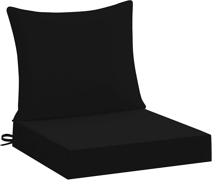 downluxe 22x22 Outdoor Chair Cushions, Waterproof Fade Resistant Patio by Downluxe