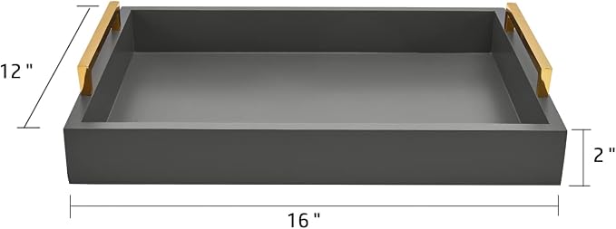 40cm x30cm Serving Trays with Handles, Ottoman Trays, Living Room, and Outdoors - Image 2