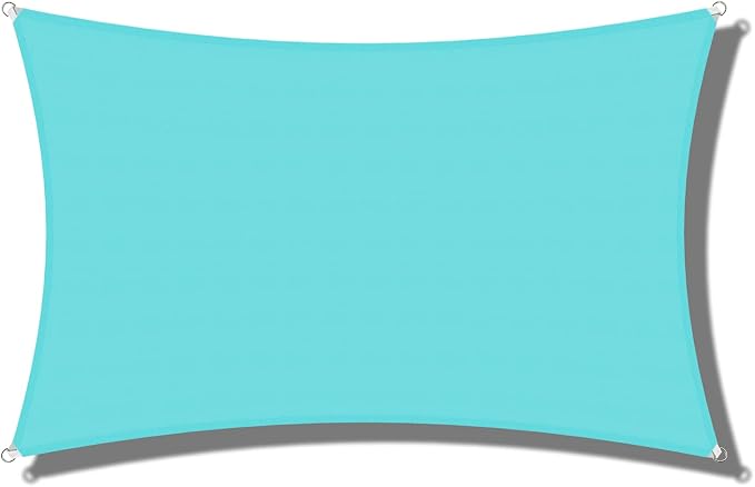 Coarbor Waterproof Sun Shade Sail 10'x10' Rectangle Canopy Shade Cover - Image 8