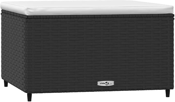 vidaXL Patio Footrests with Cushions 2 pcs by vidaXL