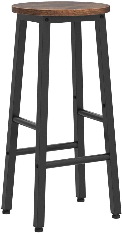HOOBRO Bar Stools, Barstools Set of 2, Counter Height Barstools, 24.8" Bar - Image 4