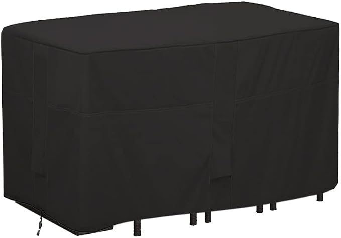 Outdoor Bar Height Dining Set Cover Heavy Duty Waterproof Patio Dining Set Cover by Izzybang