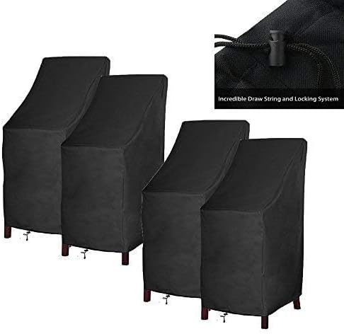 RosieLily Outdoor Chair Covers, High Back Patio Chair Covers Waterproof - Image 2