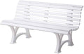 Plow & Hearth Weatherproof German PVC Outdoor Bench | 3-Seat | Holds Up to 500 by PlowHearth