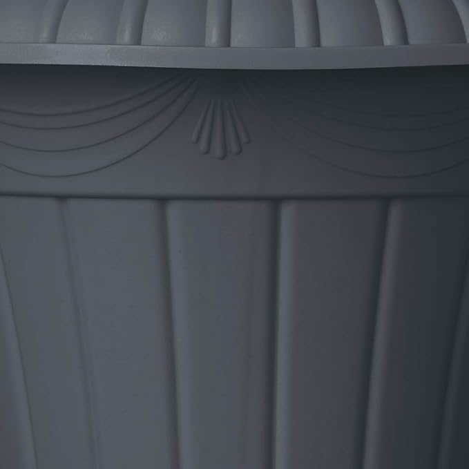 Arcadia Garden Products PL20GY Classic Traditional Plastic Urn Planter - Image 9