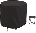 Patio Steel Patio Side Table Cover Waterproof Heavy Duty Small Outdoor Round by Izzybang