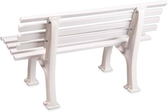 Plow & Hearth Weatherproof German PVC Outdoor Bench | Holds Up to 500 lbs | - Image 8