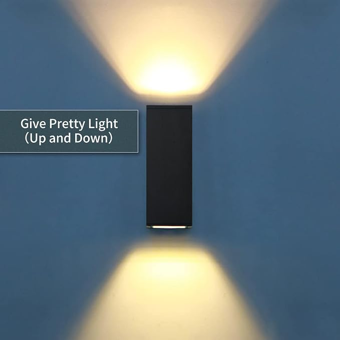 Outdoor Wall Lights, Up Down Porch Lights, Modern Exterior Light Fixture - Image 4