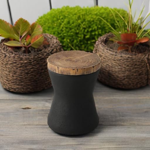 SUNBURY Outdoor Accent Table, Concrete Garden Stool End Table, Morden Concrete - Image 6
