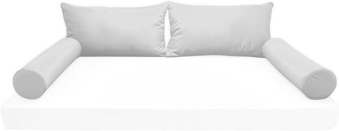 Twin Size Pillow & Bolster Cushion PP Cotton Fiberfill Inserts Replacement Set by Unknown