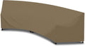 SunPatio Outdoor Curved Sectional Sofa Cover, Heavy Duty Waterproof Patio Couch by SunPatio