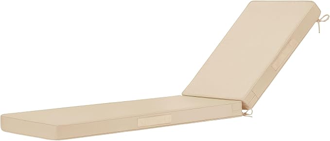 Cozyide Chaise Lounge Cushions Outdoor 72"x21"x3", Waterproof Lounge Chair by cozyide