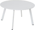 Grand patio 28-inch Outdoor Steel Coffee Table, Round Patio Side Table by GrandPatio