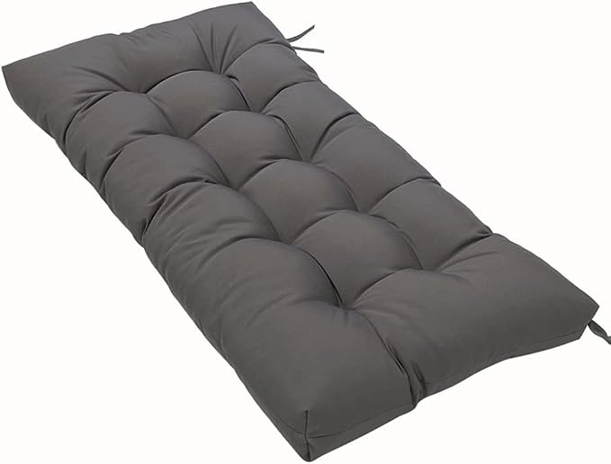 SEAHOME Waterproof Indoor/Outdoor Garden Bench Seat Cushions, Tufted Loveseat by SEAHOME