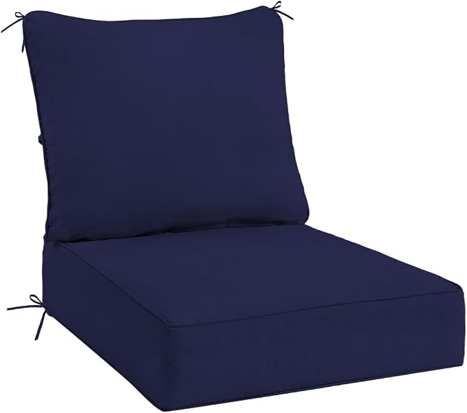 Sundale Outdoor Olefin Deep Seat Cushion, Patio Chair Cushion and Pillow by SundaleOutdoor