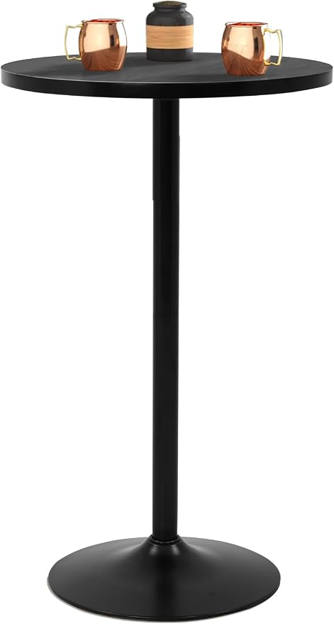 40 Inch Height Bar Table, Small Round Dining High Top Table by BORGEBY
