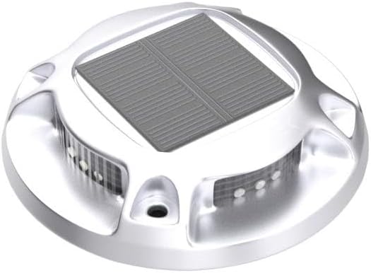 AGPTEK Solar Driveway Lights Outdoor 4 Pack, 2 Color Modes LED Deck Dock Marine - Image 4