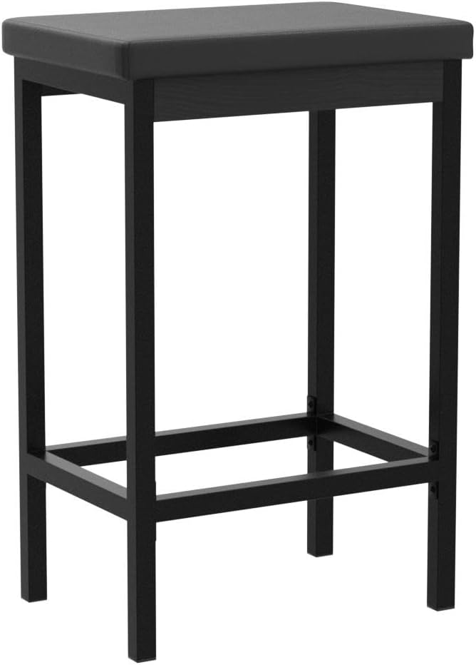 HOOBRO Bar Stools, 24.8-Inch Height Stools, Breakfast Bar Stools, Kitchen Stools - Image 5