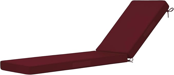Cozyide Chaise Lounge Cushions Outdoor 72"x21"x3", Waterproof Lounge Chair by cozyide