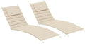 Sundale Outdoor Olefin Quilted Lounge Cushion Set of 2, Patio Foldable Chaise by SundaleOutdoor