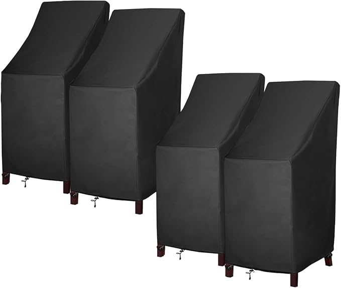 Stackable Patio Chair Covers for Outdoor Furniture, Outdoor Chair Covers by MAVINCHER