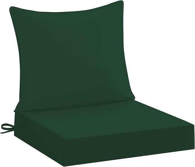 downluxe 19x19 Outdoor Chair Cushions, Waterproof Fade Resistant Patio by Downluxe