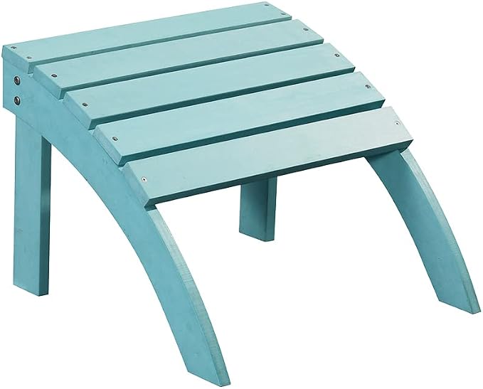 HIPS Ottoman, Ultra Weather Resistant Design, Real Wood Look - Image 5