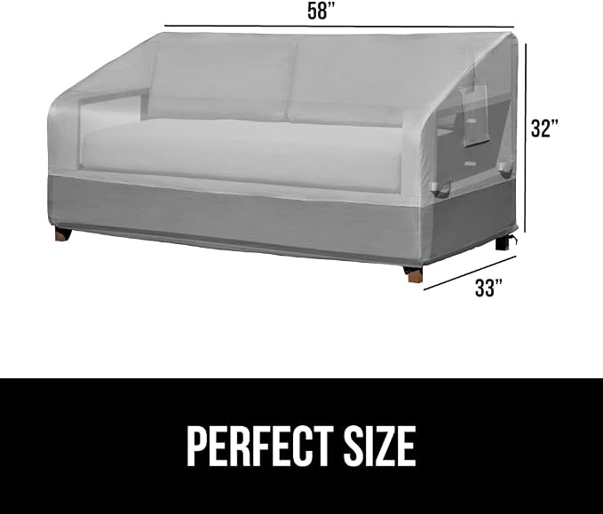 GORILLA GRIP Waterproof Large Outdoor Patio Sofa Cover, 2 Seater 58 Inch - Image 6