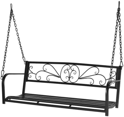 Bonnlo Metal Patio Porch Swing, 660 LBS Weight Capacity, by Bonnlo