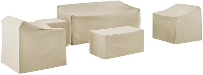 Crosley Furniture Patio Furniture Covers, Waterproof 5-Piece Cover Set by CrosleyFurniture