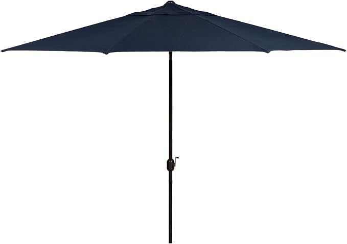 Hanover Montclair 11' Market Outdoor Umbrella, All-Weather, Crank Lever by Hanover
