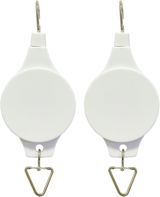 Pack Plant Hook Pulley, Retractable Plant Hanger Easy Reach Hanging Flower by Lythor