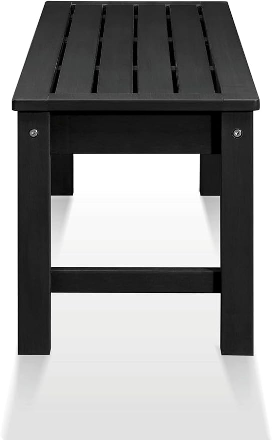Psilvam Knight Bench Set of 2, Two Person Outdoor Poly Lumber Patio Backless - Image 5
