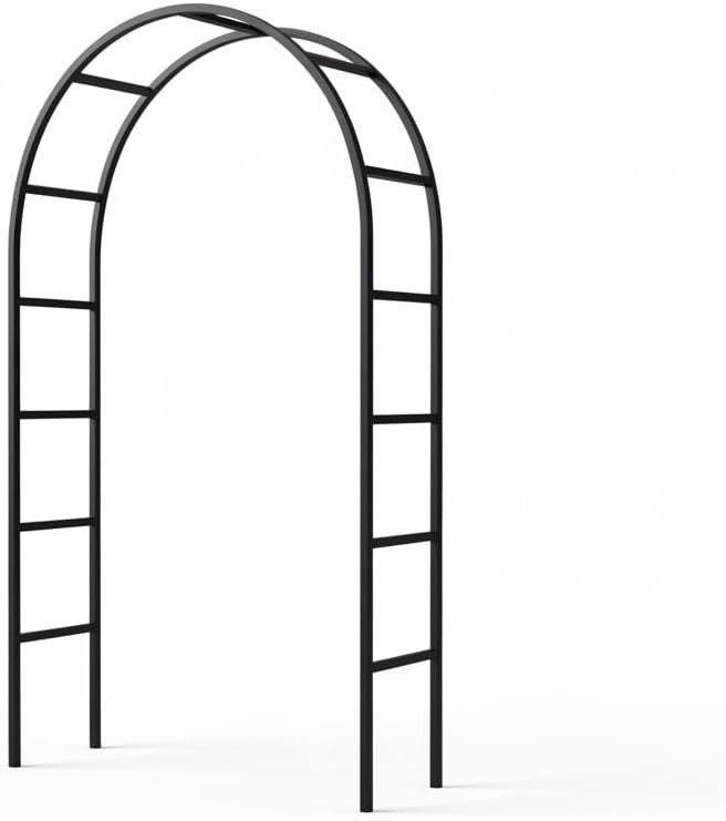 Thickened Tube Garden Entrance Arch – 94.5" H x 55" W Arbor, Weather-Resistant by Flohover