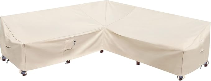 Patio Furniture Covers, Heavy Duty Outdoor Sectional Couch Cover, Waterproof by Flexiyard