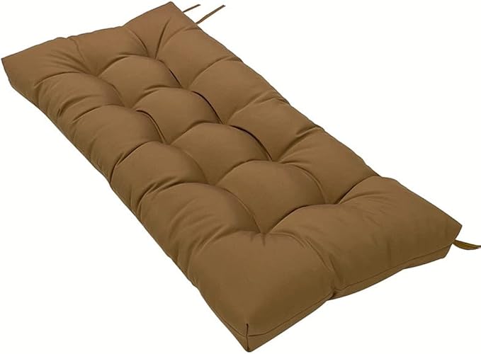 SEAHOME Waterproof Indoor/Outdoor Garden Bench Seat Cushions, Tufted Loveseat by SEAHOME