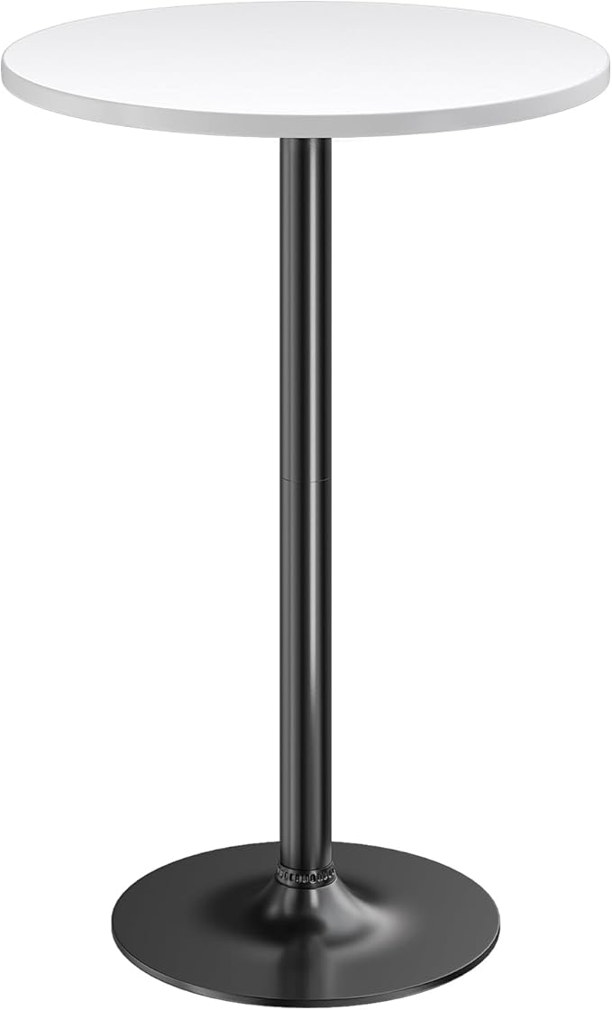 Furmax Bistro Pub Table Round Bar Height Cocktail Table by Furmax