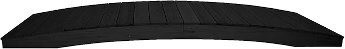 10 FT BLACK Amish Made Pinewood Heavy Duty Garden Bridge by Unknown