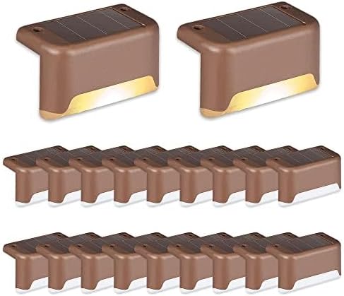 SOLPEX 20 Pack Solar Deck Lights Outdoor, Waterproof Led Lights - Image 2