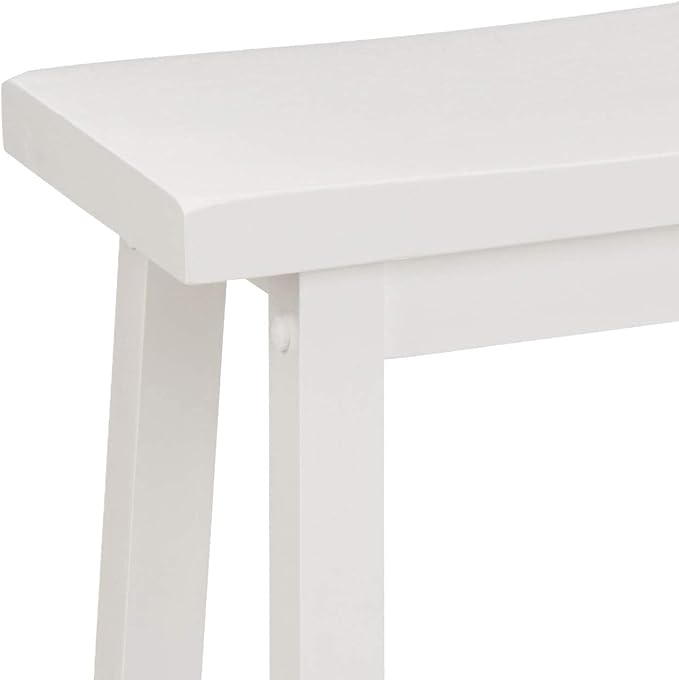 Amazon Basics Solid Wood Saddle-Seat Counter Height Bar Stools - Image 7