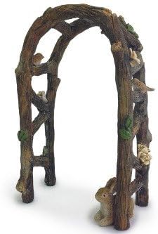 Miniature Fairy Garden Wooden Arbor Arch by Marshall+Home+and+Garden