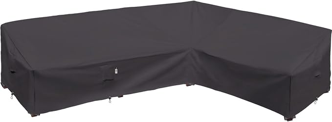 Heavy Duty Outdoor Sectional Sofa Cover, Lawn Patio Couch Protector by Flexiyard