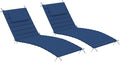 Sundale Outdoor Olefin Quilted Lounge Cushion Set of 2, Patio Foldable Chaise by SundaleOutdoor