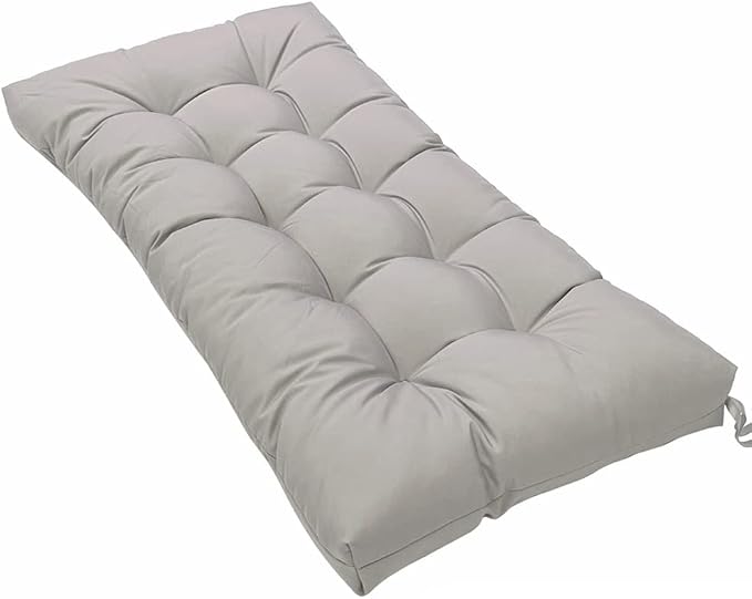 SEAHOME Waterproof Indoor/Outdoor Garden Bench Seat Cushions, Tufted Loveseat by SEAHOME