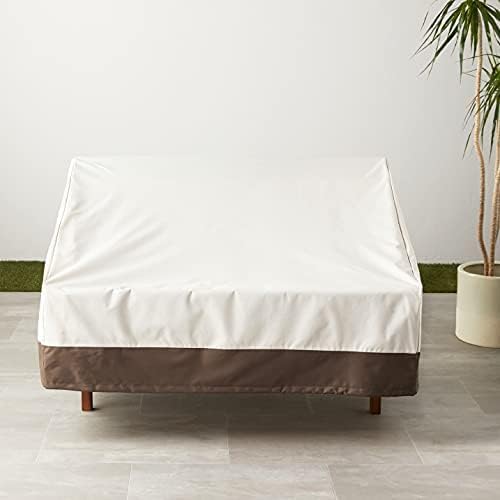 Amazon Basics 2-Seater Deep Lounge Sofa, Outdoor Couch and Patio Furniture Cover - Image 4