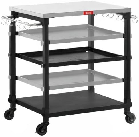 3-Shelf Grill Table, Pizza Oven Stand - Image 9