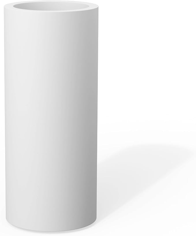 Kante 18.9 Inch Tall Cylindrical Planter, Large Round Plant Pots by Kante